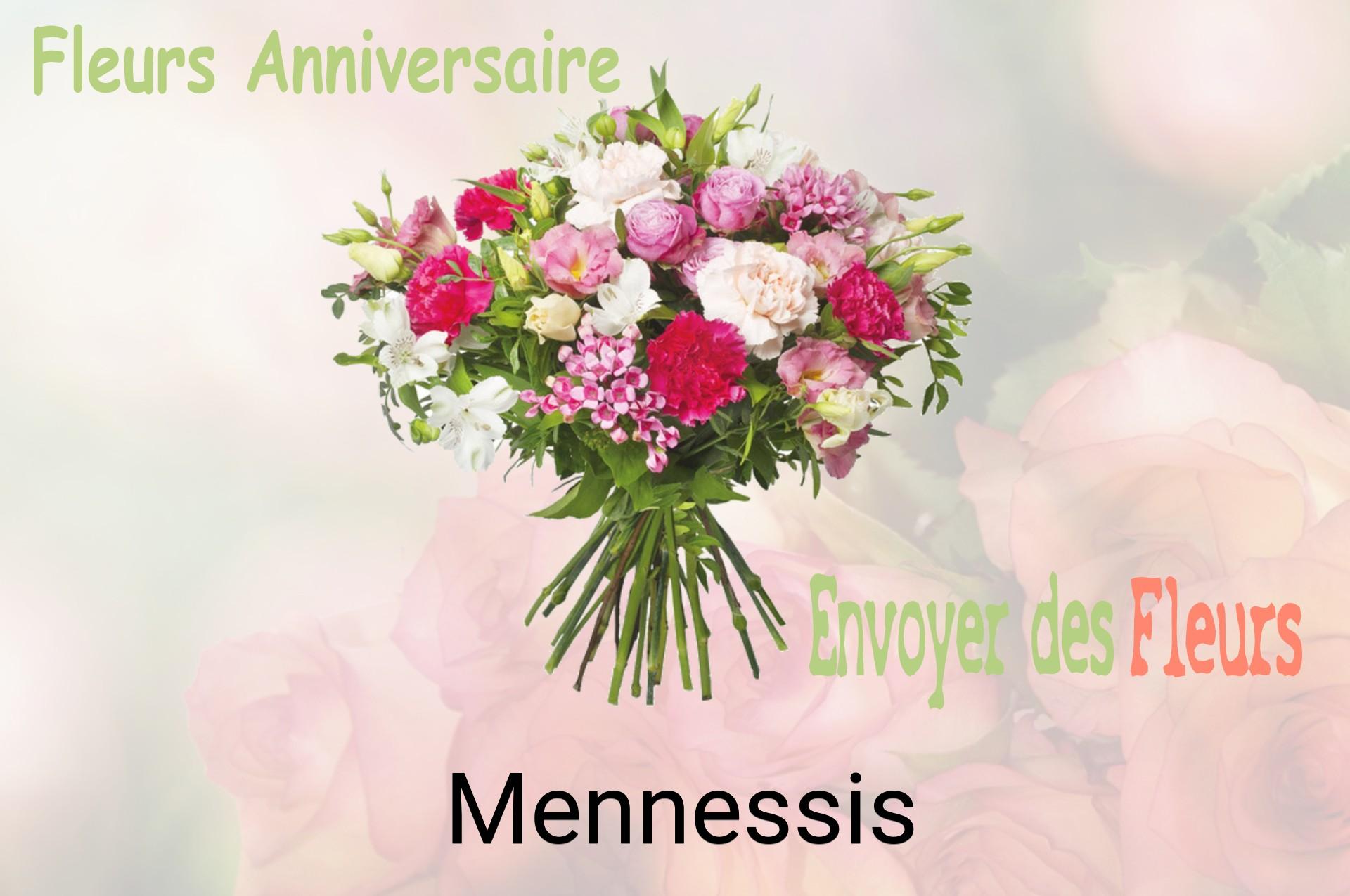 Bouquet de fleurs d’anniversaire livré à Mennessis